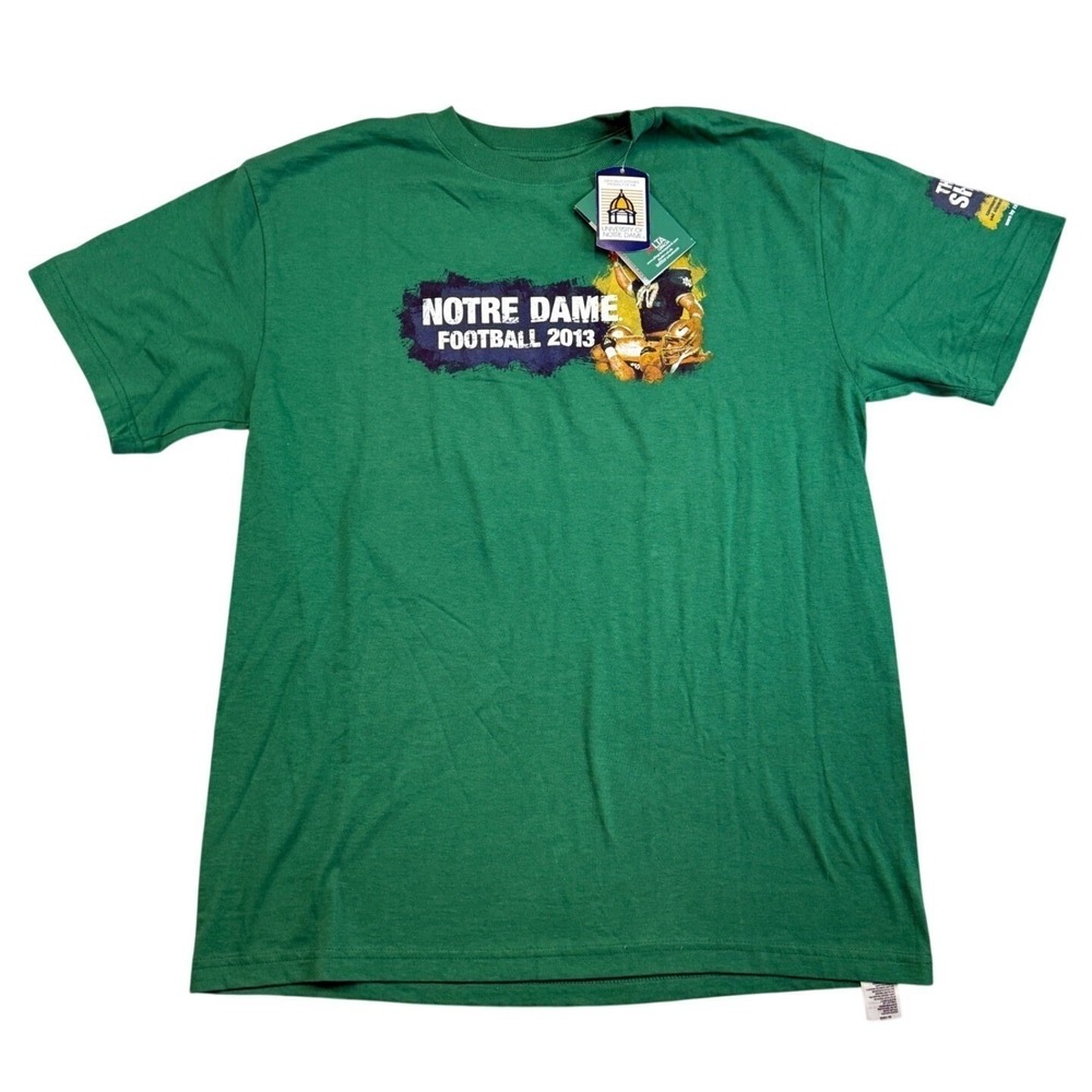 NWT Notre Dame Football 2013 The Shirt Alta Gracia Green Graphic Tee Mens XL NWT